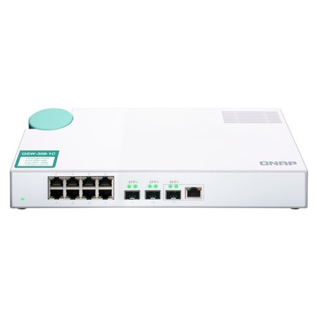 Qnap 8-Port Unmanage 1Gbe Switch, QSW-308-1C-US QSW-308-1C-US